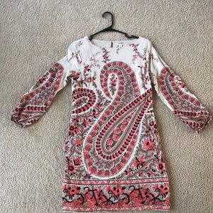 Paisley Floral Knee Length Dress